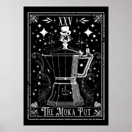 Poster O Cartão de Tarot da Café Moka