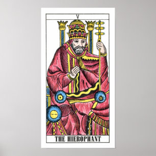 Póster O Cartão de Tarot Hierofílico