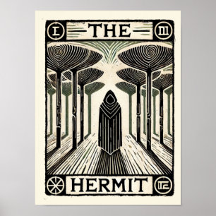Poster O Cartão Hermit Tarot