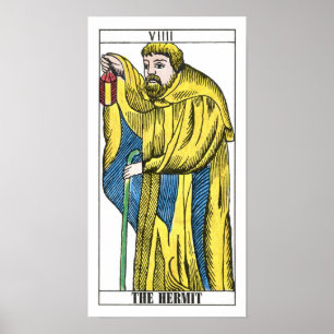 Poster O Cartão Hermit Tarot