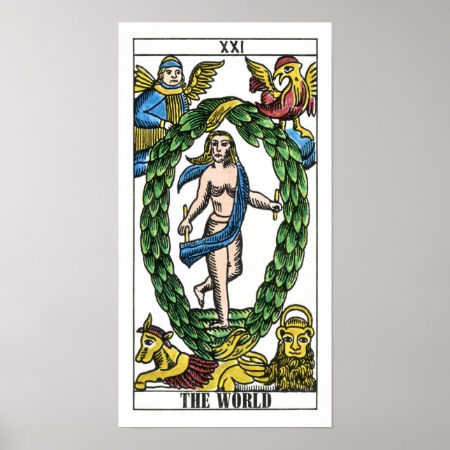 Póster O Cartão Mundial do Tarot (Frente)