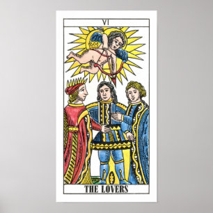 Póster O Cartão Tarot dos Amantes
