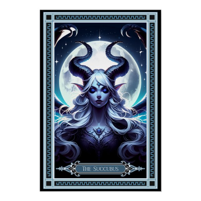 Póster O Cartão Tarot Succubus (Frente)