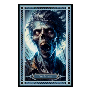 Póster O Cartão Zombie Tarot