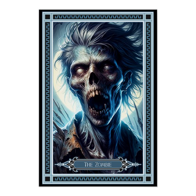 Póster O Cartão Zombie Tarot (Frente)