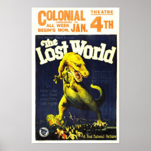 Póster O cartaz cinematográfico perdido do monstro do