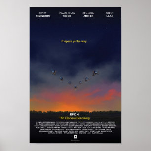 Póster "" O cartaz cinematográfico tornando-se glorioso