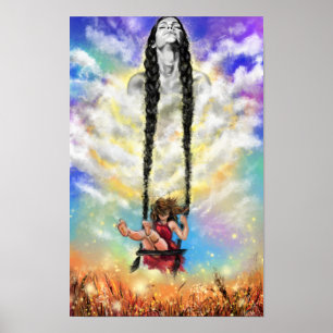 Poster O Cartaz da Garota em Mim - Sentimento - Arte de P