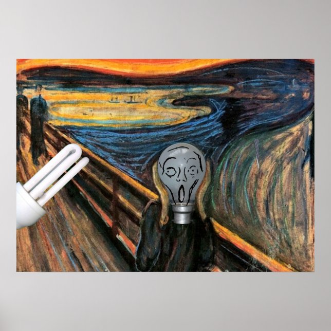 Poster O Cartaz da Lâmpada Gritando (Frente)