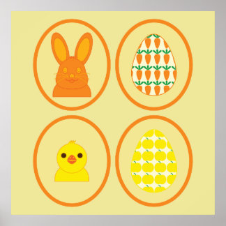 Poster O Cartaz da Praça da Galeria de Páscoa