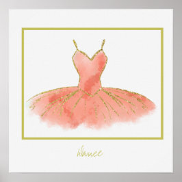 Poster O Cartaz de Dança da Ballerina