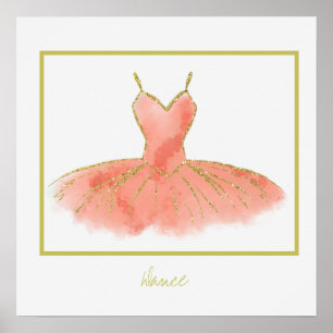 Poster O Cartaz de Dança da Ballerina