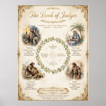 O Cartaz de Visão Geral do Livro de Juízes