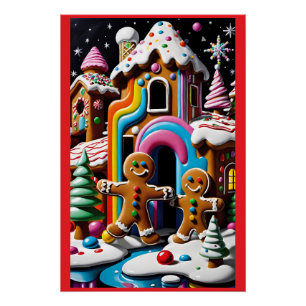 Póster O Casal de Biscoito de Natal