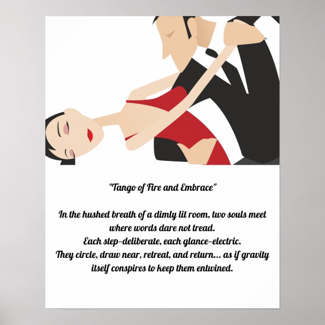 Poster O Casal Tango dança do romance e da paixão (Frente)