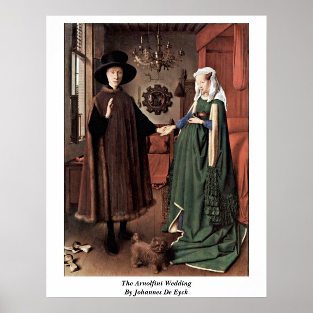 Póster O Casamento Arnolfini De Johannes De Eyck (Frente)