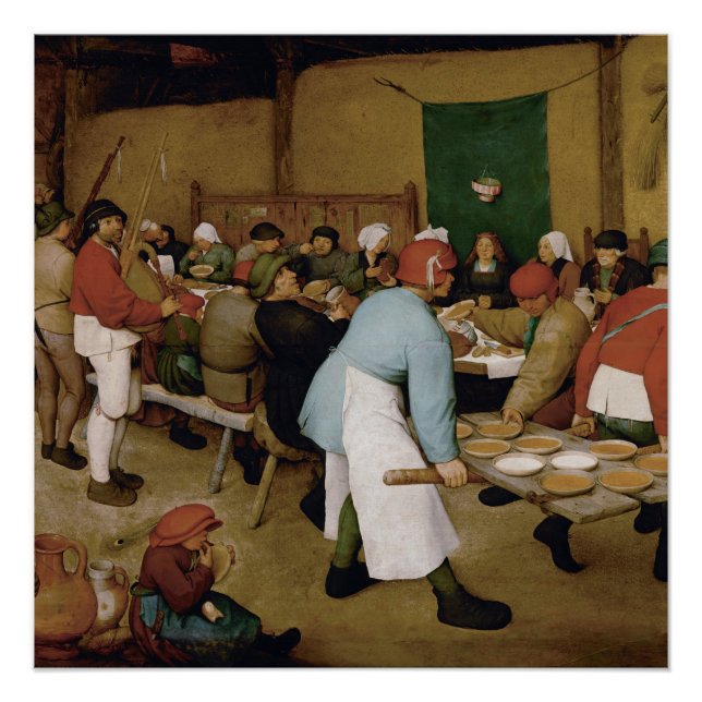 Póster O Casamento Camponês de Pieter Bruegel, o Velho (Frente)