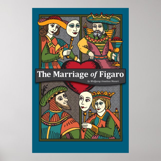 Poster O Casamento de Figaro, Ópera (Frente)