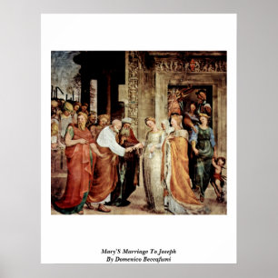 Póster O casamento de Mary a Joseph por Domenico