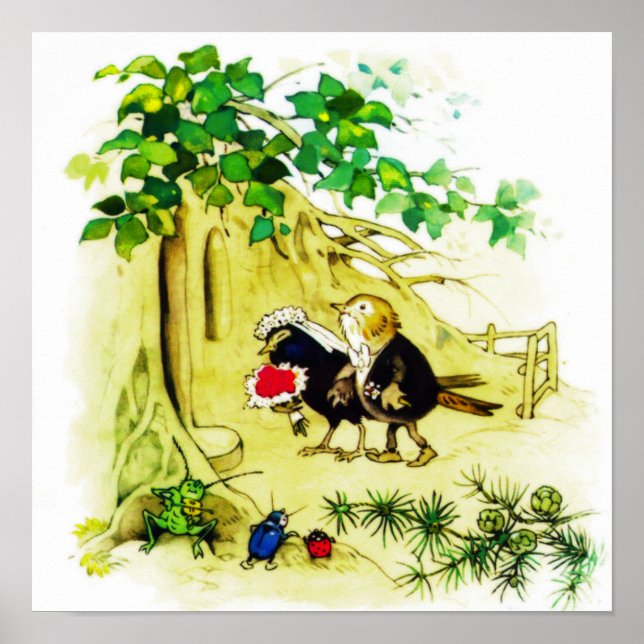 Póster O Casamento de Pássaros (Frente)