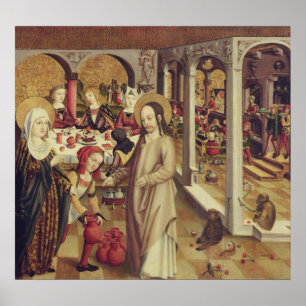 Poster O casamento em Cana, c.1500