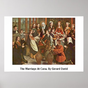 Póster O casamento em Cana. Por Gerard David
