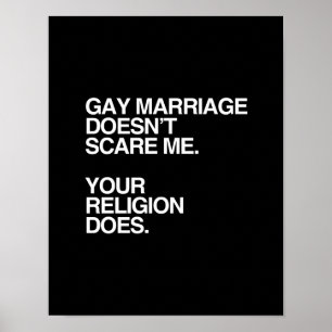 PÓSTER O CASAMENTO GAY NÃO FAZ SUSTO MIM - .PNG