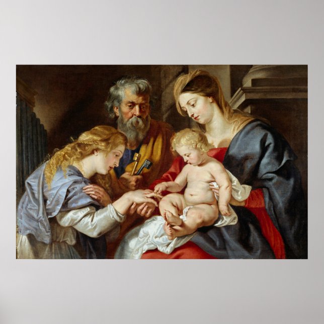 Poster O Casamento Místico da Santo Catherine (Frente)