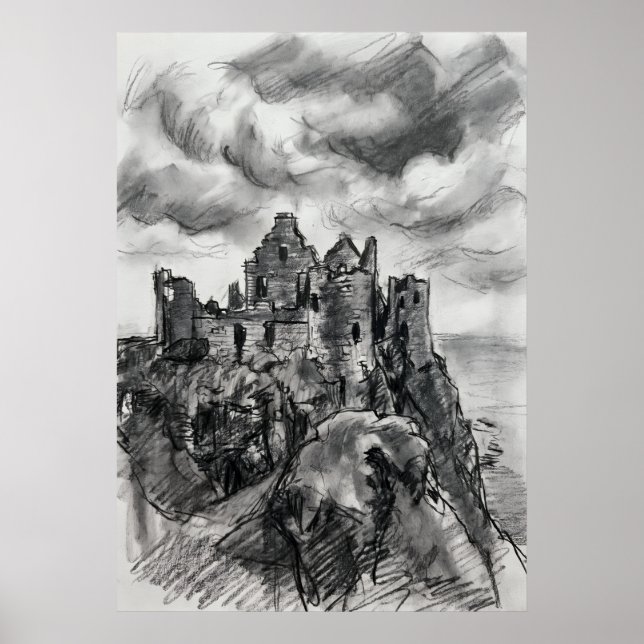 Poster O Castelo da Memória da Tempestade Arte Espiritual (Frente)