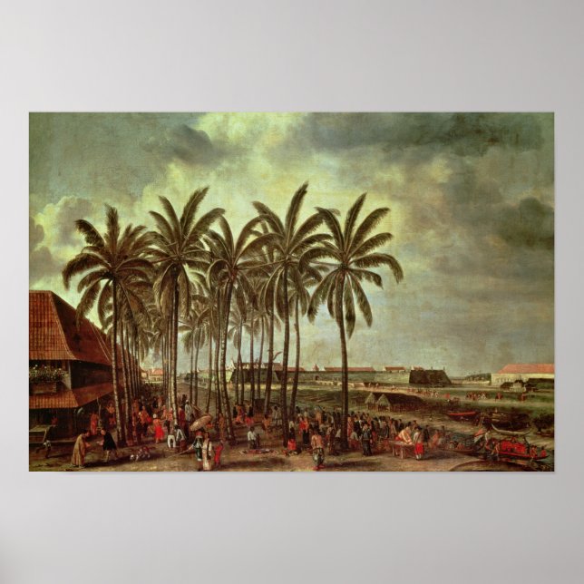 Póster O Castelo de Batavia, visto de Kali Besar (Frente)