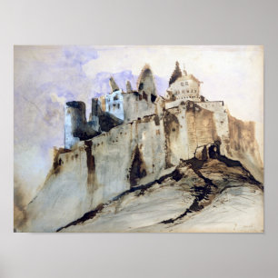 Póster O castelo de Vianden, 1871
