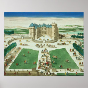 Póster O castelo Rambouillet, gravado por Antoine Aveli