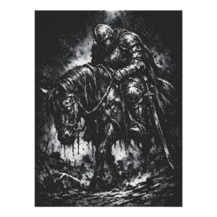 Póster O Cavaleiro Caído por BurnsInHell
