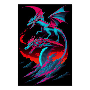 Póster O Cavaleiro de Surf do Dragão