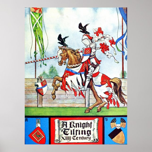 Poster O Cavaleiro Jousting (Frente)