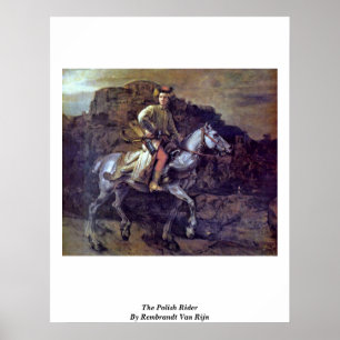 Poster O cavaleiro polonês por Rembrandt Van Rijn