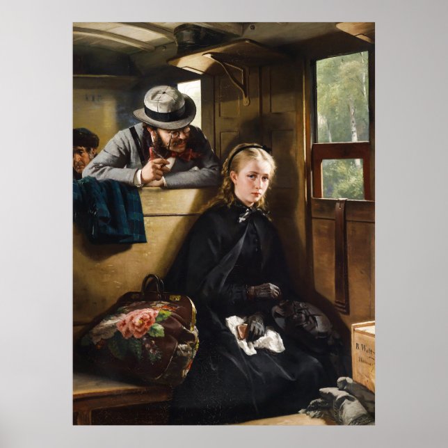 Poster O cavalheiro irritante, 1874, de Berthold Woltze (Frente)