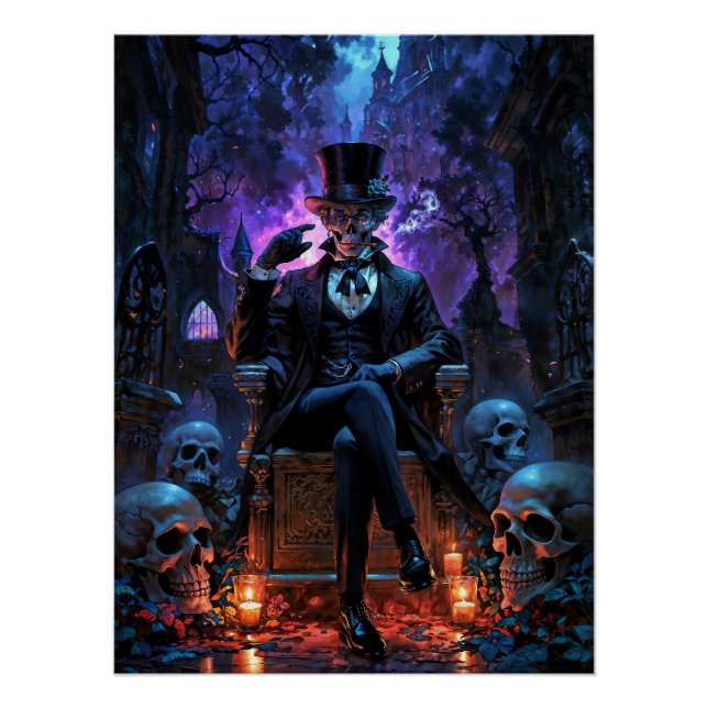 Póster O Cavalheiro Voodoo Barão Samedi (Frente)