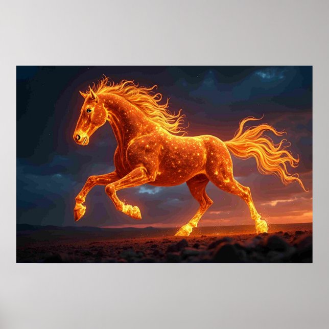 Poster O Cavalo de Fogo (Frente)