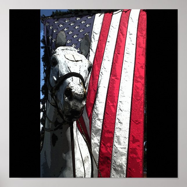 Póster O Cavalo de Trabalho Americano (Frente)