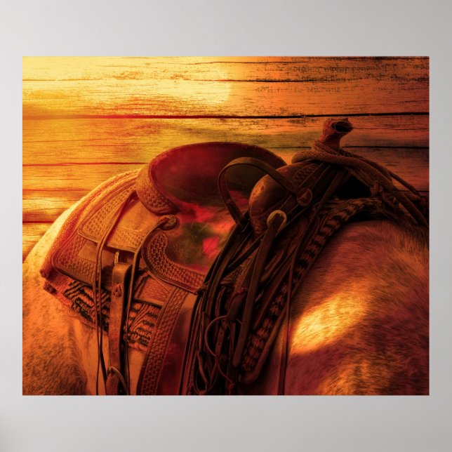 Póster O cavalo voltou com sela oeste (Frente)