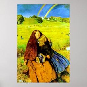 Poster O ~ cego John Everett Millais da menina