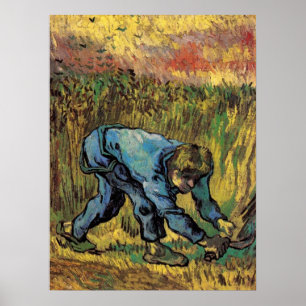 Poster O Ceifeiro com Foice por Vincent van Gogh