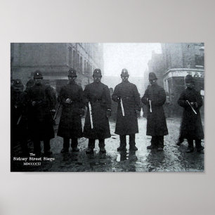 Póster O cerco 1911 da rua de Sidney