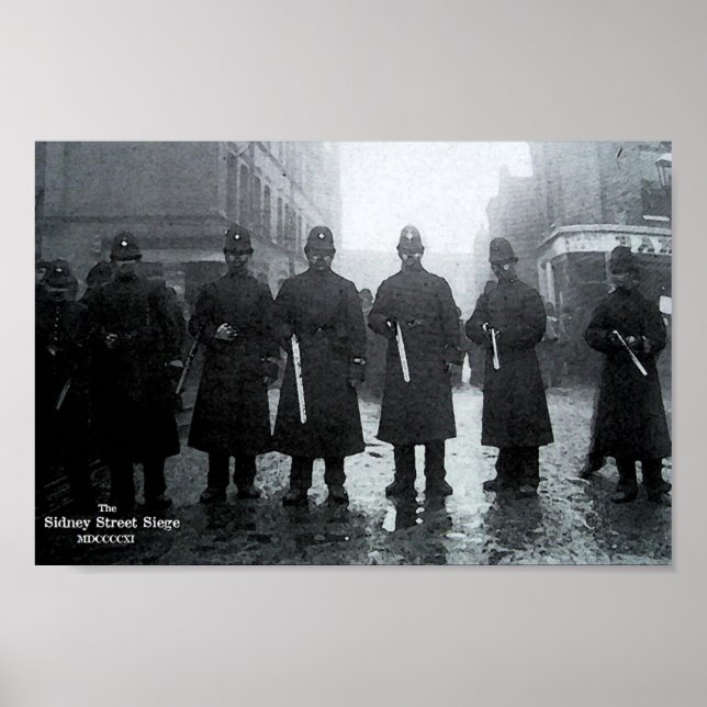 Póster O Cerco da Rua Sidney, 1911 (Frente)