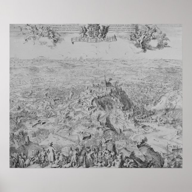 Poster O cerco de Namur, 1695 (Frente)