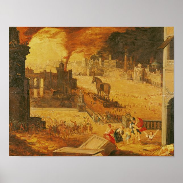 Poster O cerco de Troia (Frente)