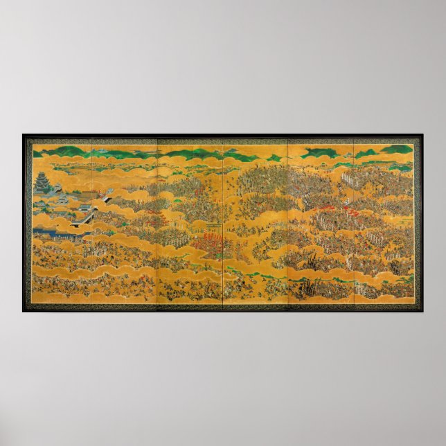 Póster O cerco do Castelo de Osaka (Frente)