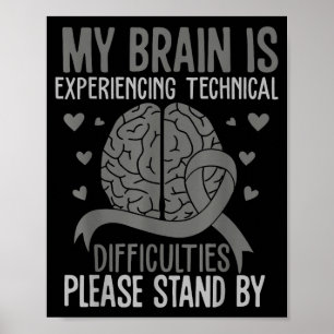 Poster O cérebro está enfrentando dificuldades técnicas a
