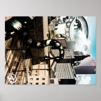 Póster O céu de Chicago Bright